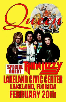 $13.99 • Buy Queen Replica 1977 Concert Poster