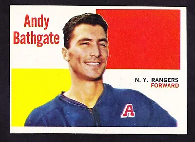 1960-61 Topps #45 Andy Bathgate Rangers • $32