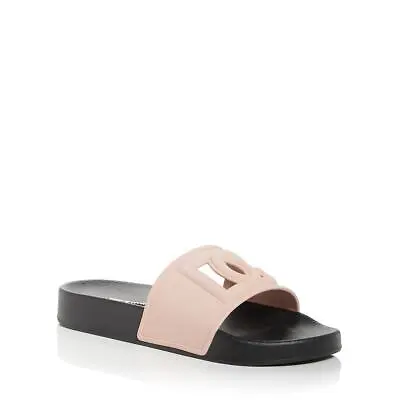 Dolce & Gabbana Womens Cut-Out Logo Slip-On Slide Sandals Shoes BHFO 0287 • $166.99
