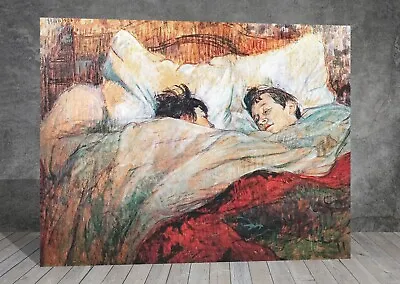 Henri De Toulouse-Lautrec In Bed CANVAS PAINTING ART PRINT  1727 • £19.87