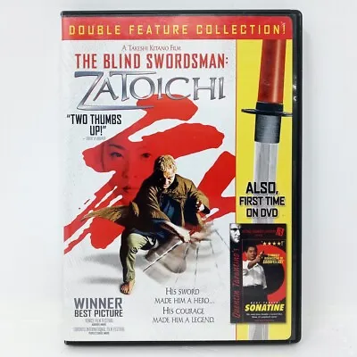 $11.95 • Buy Zatoichi The Blind Swordsman & Sonatine Takeshi Kitano Double Feature DVD