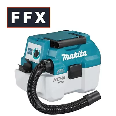 Makita DVC750LZ 18V LXT BL L Class Vacuum Cleaner Body Only Wet And Dry Nozzle • £168.18