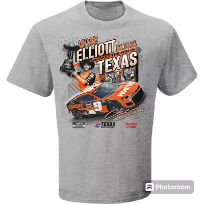 NEW ARRIVAL! Chase Elliott 2024 Texas Hooters Race Win T-Shirt • $22.99