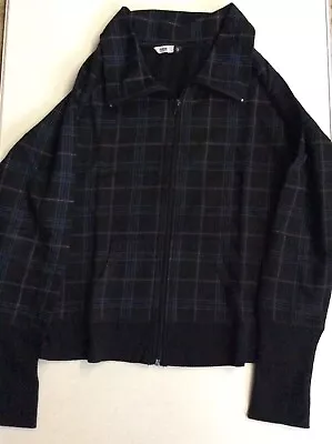 Ladies Black Checked Jacket • $13