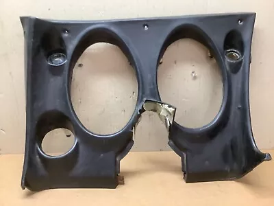 1968 Only Corvette C3 LH Dash Panel Gauge Cluster Surround Black 9757033 DAMAGED • $159.99