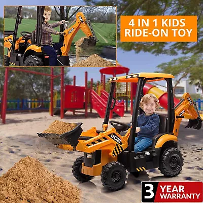 4-in-1 Removabl Kids Ride On Tractor Excavator Bulldozer 12V Truck Digger Remote • $379.99