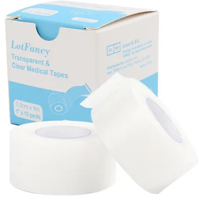 2 Rolls Transparent Medical Tape First Aid Adhesive Clear Surgical Bandage Tape • $6.99