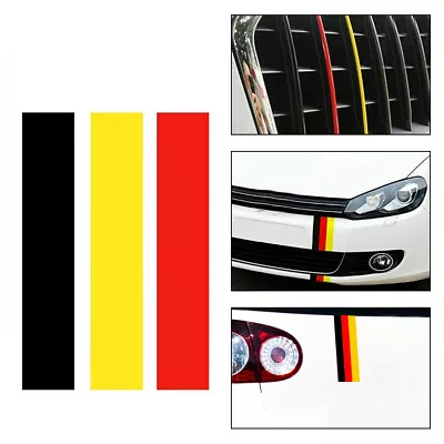 2 Set GERMAN GERMANY FLAG Car Stripe Sticker Decal For VW/BMW/Volkswagen • $7.21