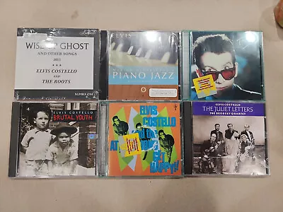 Lot 6 Elvis Costello CDs Brutal Youth Get Happy!! Trust Juliet Letters Etc • $42.99