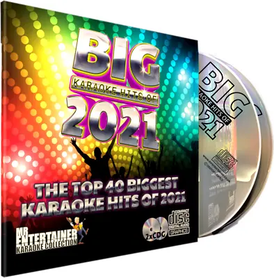 2021 Karaoke Chart Hits Mr Entertainer Big Hits Double CDG Disc Set. Pop Top 40 • £12.95