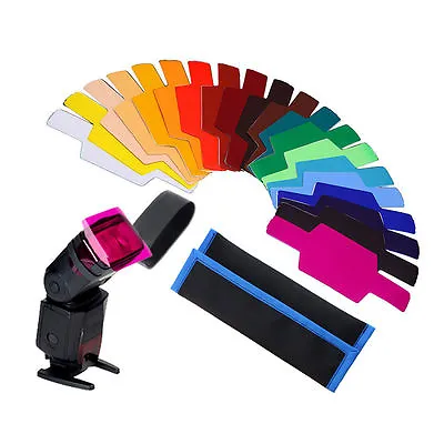 20x  20 Colors FLash/Speedlite/Speedlight Color Gels Filter  Kit  Best D.OZ • $2.30