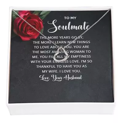 To My Soulmate The More Years Go By Delicate Heart Necklace • $69.95