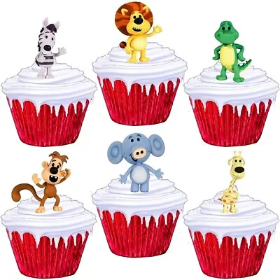 Raa Raa The Noisy Lion Stand Up Cup Cake Toppers Edible Party Decorations • £2.38