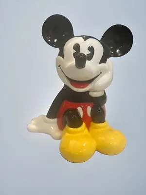 Vintage Treasure Craft  Ceramic Mickey Mouse  Cookie Jar C. 1961 • $51.20