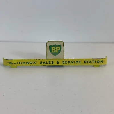 Lesney Matchbox Bp Sales & Service Station Original Metal Sign • $44