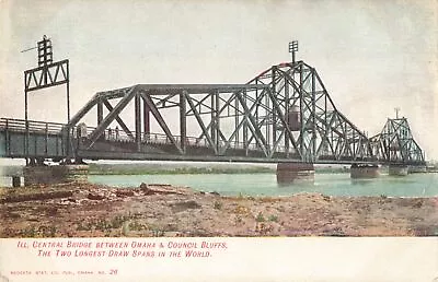 RR Union Pacific Missouri River Bridge LONGEST SPAN IN THE WORLD AT THE TIME!!! • $8.99