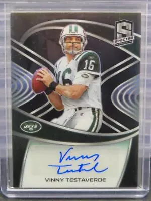 2021 Spectra Vinny Testaverde Signatures Prizm Autograph Auto #60/60 • $0.99