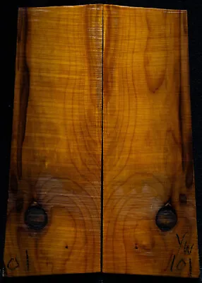Pacific Yew #101 Knife Scales 5 X 1.6-1.9  X 3/8  Note Defects • $9