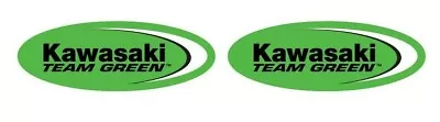 KAWASAKI TEAM GREEN Oval GREEN Small Motocross Decals / Stickers Die Cut 2 • $4.99