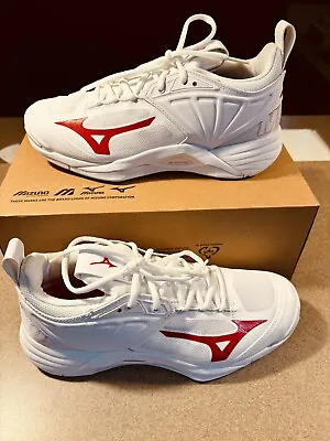 Mizuno Women's Wave Momentum 2 Volleyball Shoes Red/White Size 9 • $59.95