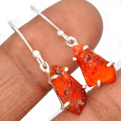 Natural Mexican Opal Rough 925 Sterling Silver Earrings Jewelry CE19233 • $14.99