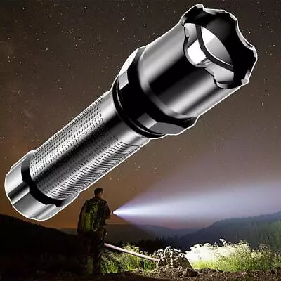 Rechargeable 1200000LM Powerful Tactical LED Flashlight Super Bright Zoom Torch • $3.23