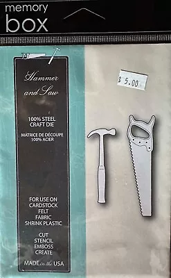 New Memory Box Craft Die Hammer And Saw Item # 98987 Father's Day Cards DYI Pro • $7