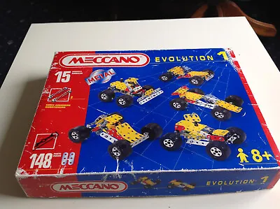 1995 Meccano  Evolution 1 Box Set With Instructions + Poster- Complete • £19.99