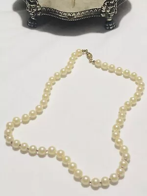 Vintage Estate -faux Pearl Strand Necklace • $22