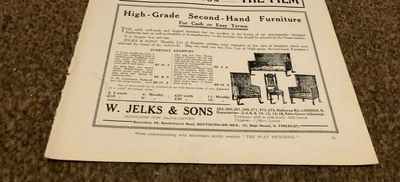 £5.99 • Buy (plps7) Advert 5x8  W. Jelks & Sons : High Grade Second Hand Furniture