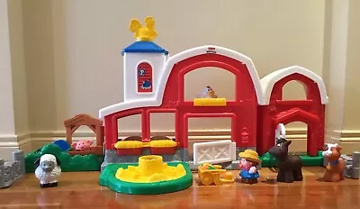 Fisher Price Little People Animal Sounds Farm B8343 & Baby Farm Animals 77710 • $400