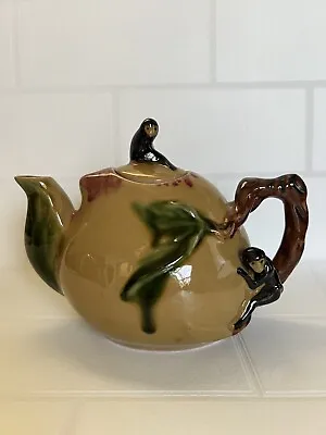 Vintage Monkey And Tree Glazed Teapot RARE • $165