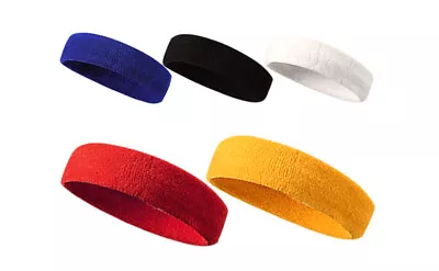 Headbands For Men Head Sweatband Moisture Wicking Athletic Sweatband For Tennis • $8.49