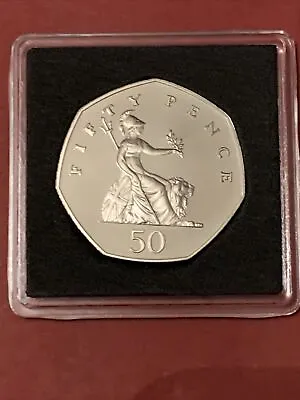 1986 BRITANNIA 50p Fifty Pence Coin Proof Coin From Original Set In Capsule • £9.55