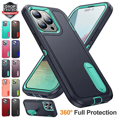 For IPhone 15 Pro Max 14 13 12 11 XS XR 8 Phone Case Heavy Duty Shockproof Cover • $5.86