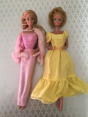 1981 Vintage Lot Of Barbie Dolls Super Star Era Pretty In Pink/ Magic Curls • $32.99