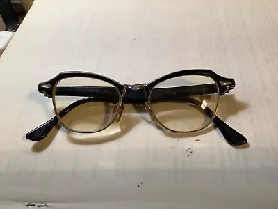 Vintage Cats Eye Bifocal Eyeglasses Bausch & Lomb Aluminum 4 1/4-5 1/2 • $8