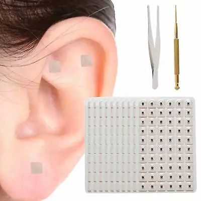 600pcs Relaxation Ears Stickers Therapy Needle Patch Auricular Auriculotherap • £8.73