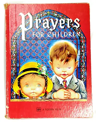 PRAYERS For CHILDREN By Eloise Wilkin Little Golden Book Giant 9x13 HC Good 1974 • $8.99