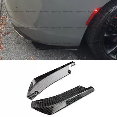 For Ford Mustang GT Rear Bumper Lip Spoiler Splitter Diffuser Carbon Fiber • $8.54