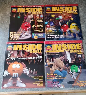 Lot Of 4 M&M's Inner Circle Magazines Inside The Shell ~ Volume 1 Issue 1-4 • $24.99