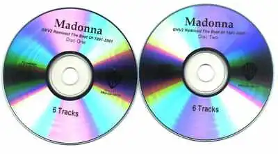 MADONNA -  GHV2 REMIXED (The Best Of 1991-2001) USA PROMO CD ALBUM PRO-CD-100781 • $242.79