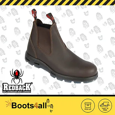 $300 • Buy Original Redback UNPU Mens Non Steel Toe Work Boots Puma Brown Water Resistant
