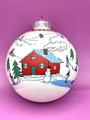 Holiday Lane Celebrate Winter Glass Ornament • £11.58