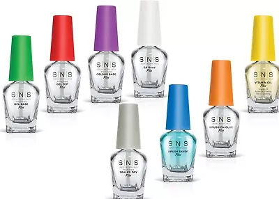 SNS Nail Gel BaseGel Top Gelous Base Sealer DryE.A.BondBrush Saver 0.5/15ML • $9