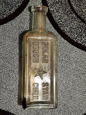 Vintage Early 1900s Polar Star Cough Cure Syrup Cork Top Bottle • $7.50