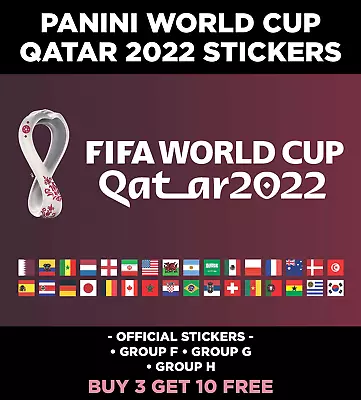 Panini Qatar 2022 Fifa World Cup Stickers Collection Group F / Group G / Group H • £0.99