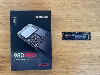 £40 • Buy Samsung 980 PRO 1TB Internal NVMe SSD (MZ-V8P1T0BW)