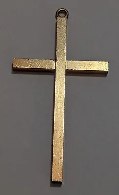 Large Vintage WEH Gold Filled Cross Pendant • $29.99