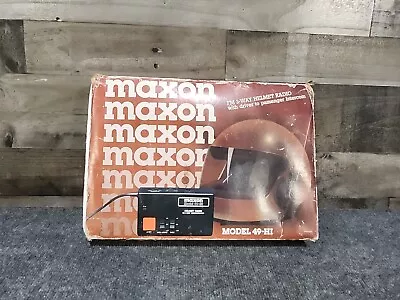 FM 2 Way Helmet Radio Intercom Maxon Vintage Model 49-HI • $18.99